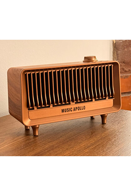 Coverzone Yeni Nesil Retro Radyo Görünümlü Speaker USB TF AUX