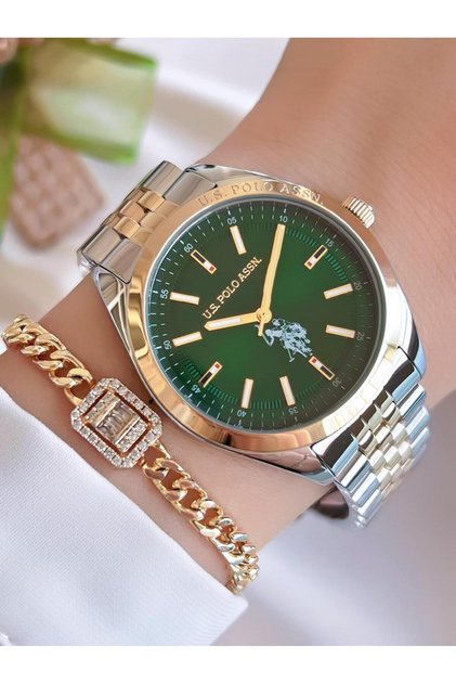 U.S. Polo Assn Steel Cord 5 Atm Water Resistant Women's Wristwatch+Wristband Gift Uspa.2041.S10