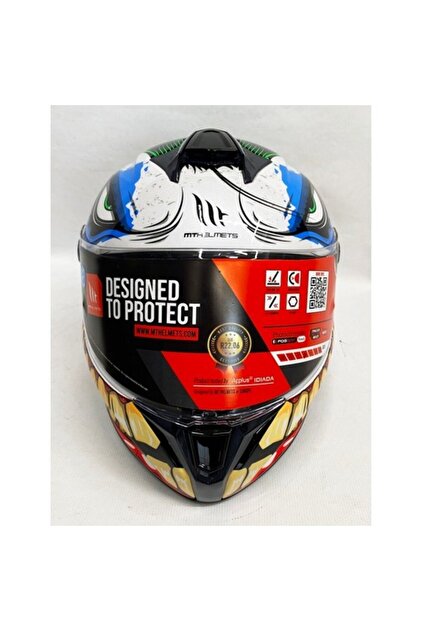 MT Targo S Joker A5 Şeffaf Vizörlü V-14b Kapalı Motosiklet Kaskı