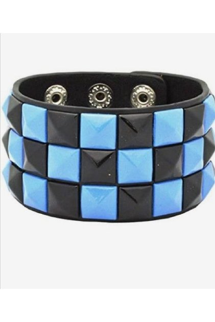 Gothic Punk Metallica Pyramid Studded Bracelet