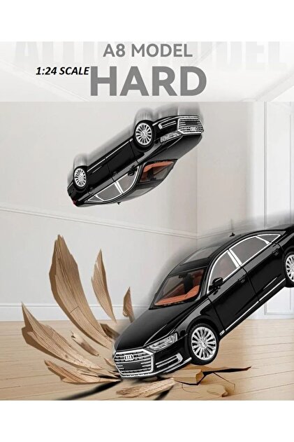 OYUNCAKSAHİLİ Audi A8 Long Quattro 1:24 Metal Araba Diecast Audı 6