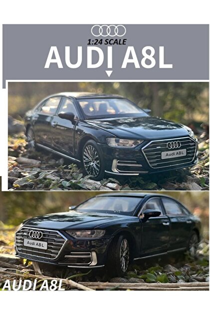 OYUNCAKSAHİLİ Audi A8 Long Quattro 1:24 Metal Araba Diecast Audı 6