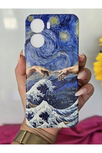 Vivo Y16 Compatible Printed Transparent Phone Case