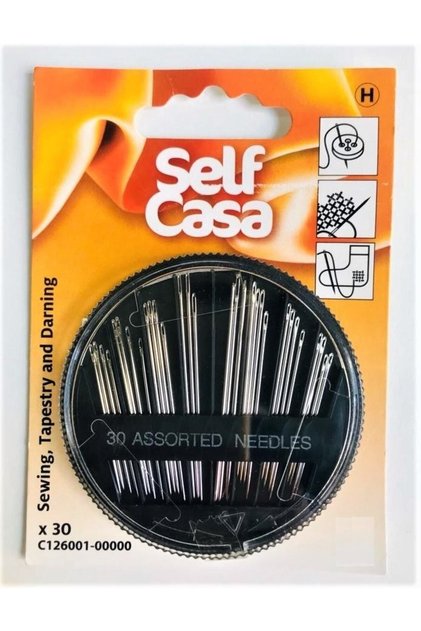Steel Needle Set Sewing Repair Cross Stitch Etamine Tapestry Compatible 30 Pieces Boxed