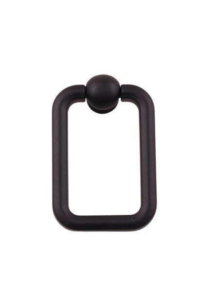 Rectangular Pendulum Black Button Handle Luxury Country Kitchen Furniture Cabinet Drawer Handle