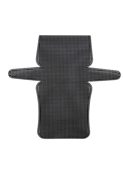 Black plastic canvas for purse making 34 x 17 cm