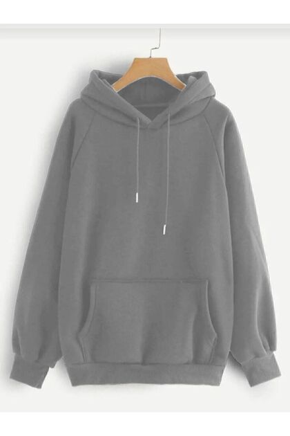 Siyah Unisex Kapşonlu Sweet