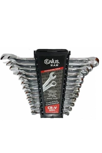 GK TOOLS Genius 12 Parça Kombine Anahtar Takımı 12 Li Açık Ağız