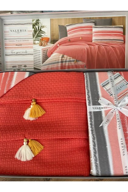Double Tasseled Dowry Pique Set 4 Piece Pique Set Tile
