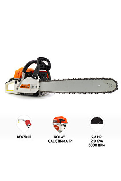 Lieber German Benzinli Testere 2.1 Hp Çift Egzoz 58cc Ağaç Odun