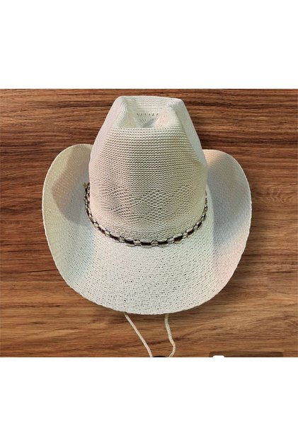 thin cloth cowboy fedora with holes hat drawstring summer unisex women men adult