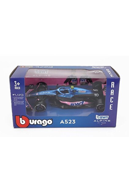 BBURAGO Alpine F1 2023 Pierre Gasly – échelle 1/43 – Voiture Miniature De Collection – Dès 3 Ans – Bleue #Gasley