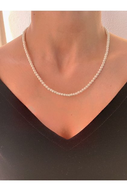Kadın Küçük Inci Model Vintage Kolye