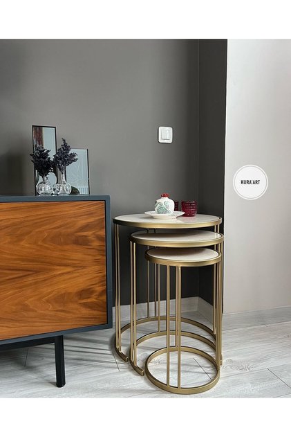 3’lü Seramik Charm Zigon Sehpa
