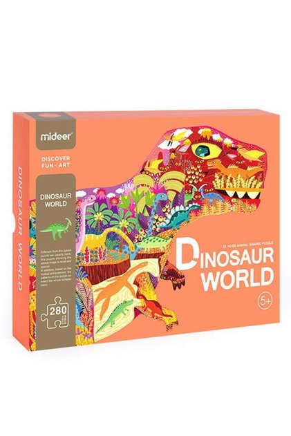 Large Anımal-shaped Puzzle Dınosaur World