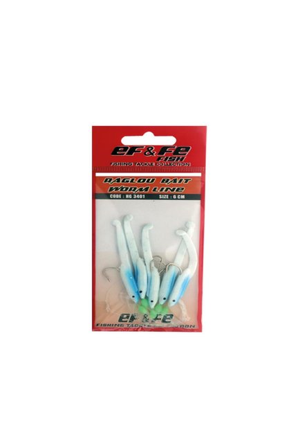 Raglu Bait Worm 6cm Kurt Çapari Mavi Hg3401