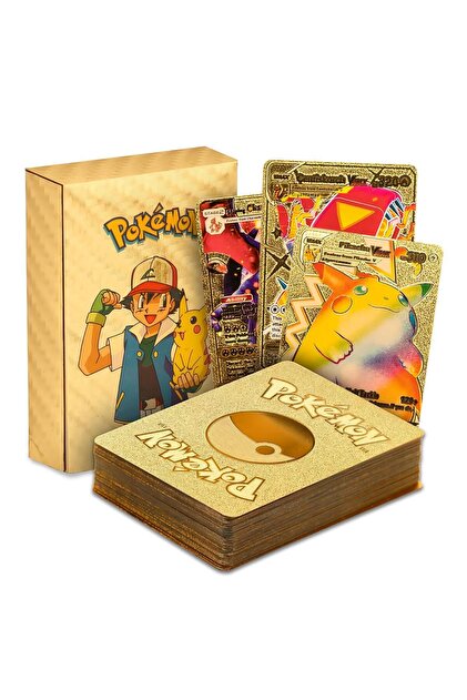 e-life shop Pokemon Go Vmax Gold Card TCG DX GX Gold Flexible Player & Collection Pokemon Card 55 Pieces English- Trendyol e-life shop Pokemon Go Vmax Gold Card TCG DX GX Gold Flexible Player & Collection Pokemon Card 55 Pieces English- Trendyol