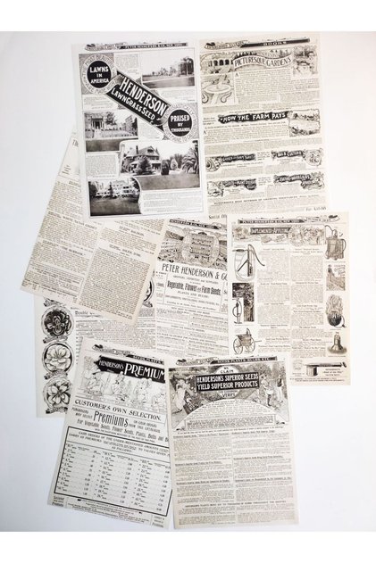 Kağıdı Seti Vintage Gazete Temalı / Bullet Journal, Ing, Günlük, Planner