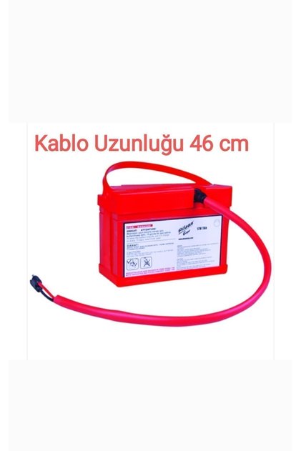 Pilsan 12 Volt 7 Amper Akü 12 V 7 Ah Akü Uzun Kablolu Pilsan