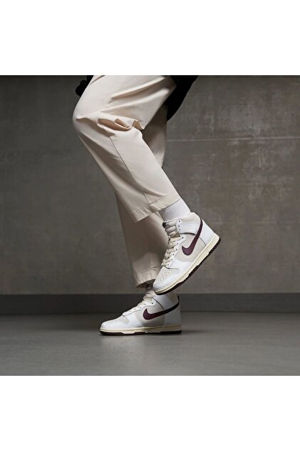 Nike Dunk High Unisex Spor Ayakkabı Fb8482-100 (BİR NUMARA BÜYÜK