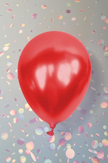 Metallic Red Balloon 12" 30 Cm Metallic Balloon Pack of 10