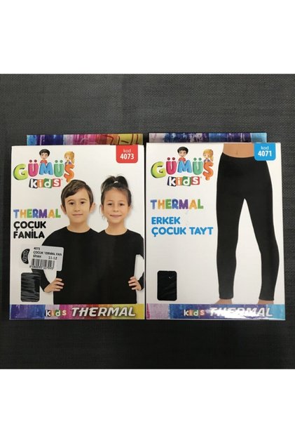 Girl - Boy Thermal Bottom Top Set Underwear