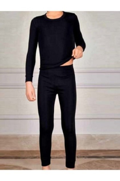 Boy's Thermal Top Black