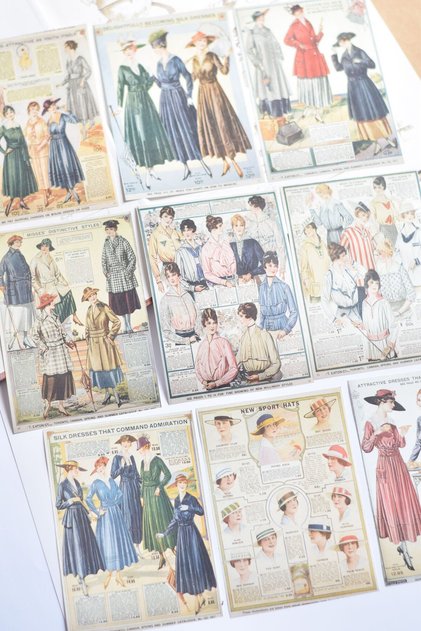 Vintage Moda Gazete Scrapbook Kağıdı / Journal & Scrapbooking