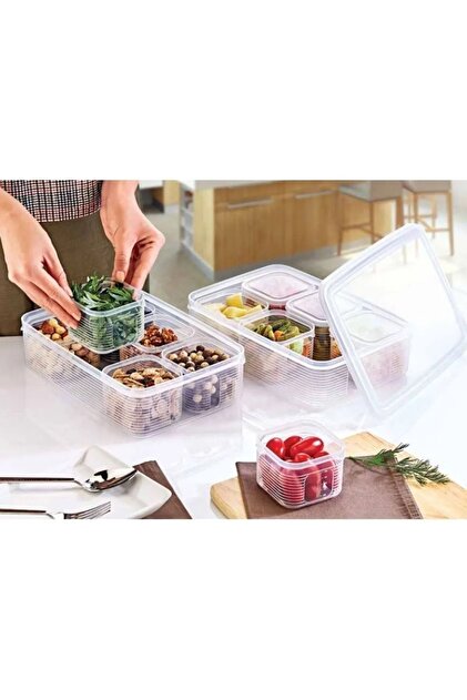 あけ　7枚セット Pink Cat Kitchen 7 Parça Piknik Kahvaltı Taze Gıda Sızdırmaz