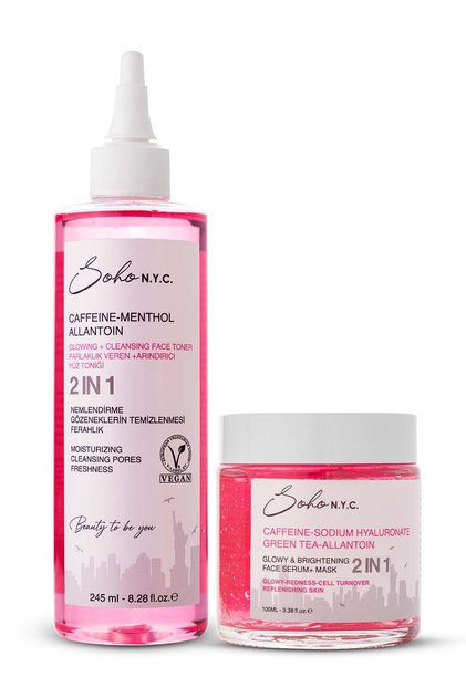 PARLAKLIK VEREN SERUM 100 ML+ YÜZ TONİĞİ 245 ML