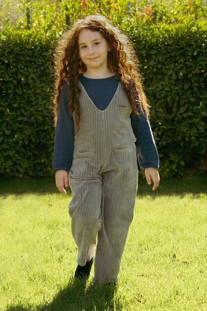 Velvet Salopet Kids Gray