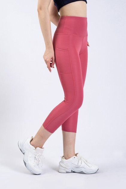 Spocket Kapri Dried Rose High Waist Tummy Control Leggings with Pockets