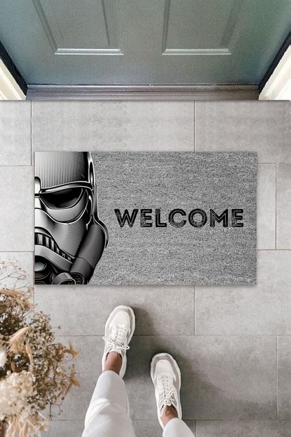 Modern Digital Print - Gray Star Wars - Doormat 70x45cm