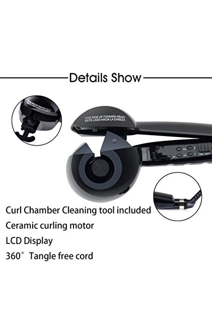 pazariz Saç Kıvırma Makinesi Pro Perfect Curl Otomatik Saç Bukle