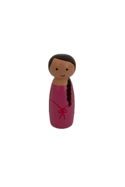 Wooden Painted Peg Dolls - Fun Colorful Pegdoll