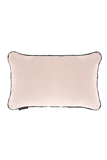 Biyeli Kırlent Yastık Kılıfı Somon Rengi 50x30