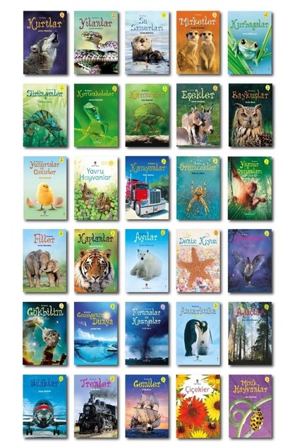 Tübitak Popüler Bilim Ilk Okuma Kitapları 30 Lu Set (1. SINIF VE OKUL ÖNCESİ) Set