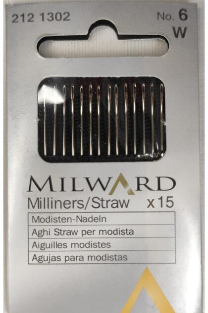 Pointed Tip Steel Sewing Needle No:6 212 1302 Milward Needle