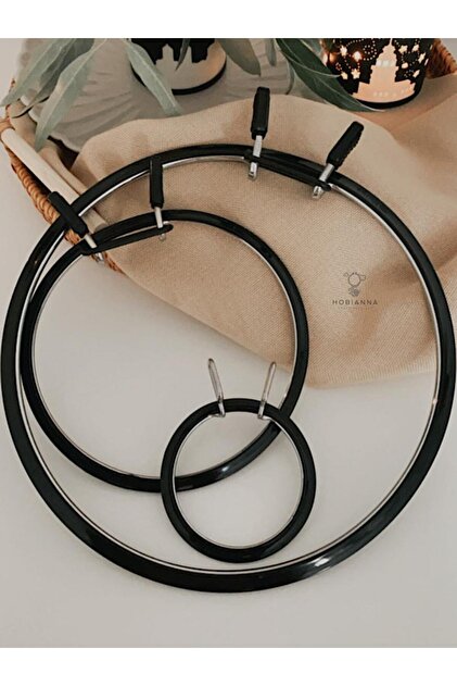 Hobianna Nurge Metal Plastik Siyah Kasnak Seti 3'lü - Fiyatı