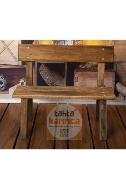 Minimalist Ahşap Bank Fotoğraf Çekim Aksesuarı