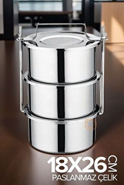 Taç TrioBox Çelik Saklama Kabı Seti (16-18-20 Cm) 6 Parça - Fiyatı