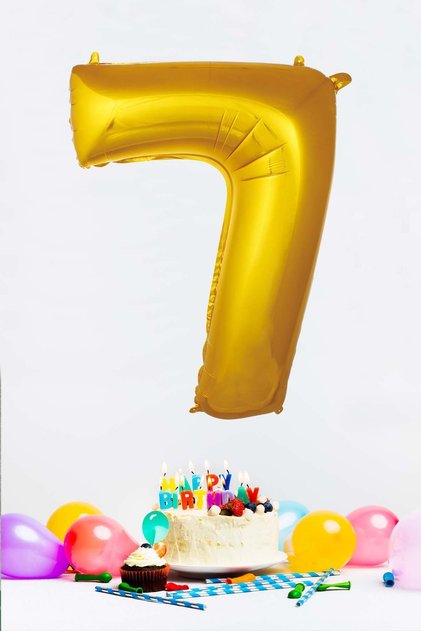 Gold Number Foil Balloon Gold Number Balloons 16 Inch 40 Cm