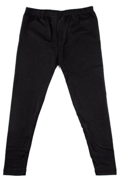 Girl's Black Thermal Tights