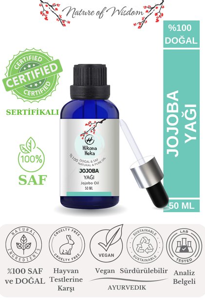 Jojoba Oil (Jojoba Oil) 100% Pure and Natural Cold Pressed 50 ml