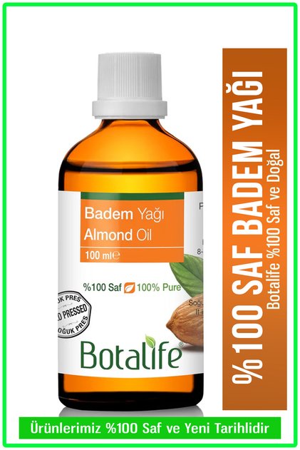 Tatlı Badem Yağı 100ml - %100 Saf ve Doğal