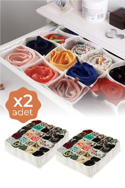 2 Adet 30 Gözlü Petek Organizer