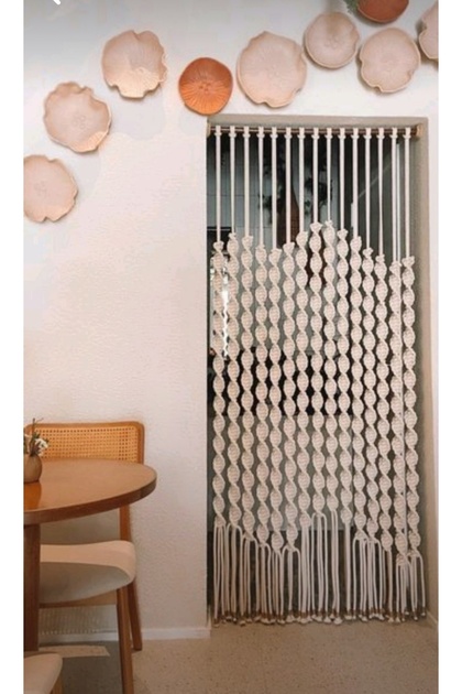 Modern Makrome Dekoratif Perde