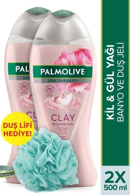Spa Therapy Clay Rejuvanation Banyo Ve Duş Jeli 2 X 500 Ml + Duş Lifi Hediye
