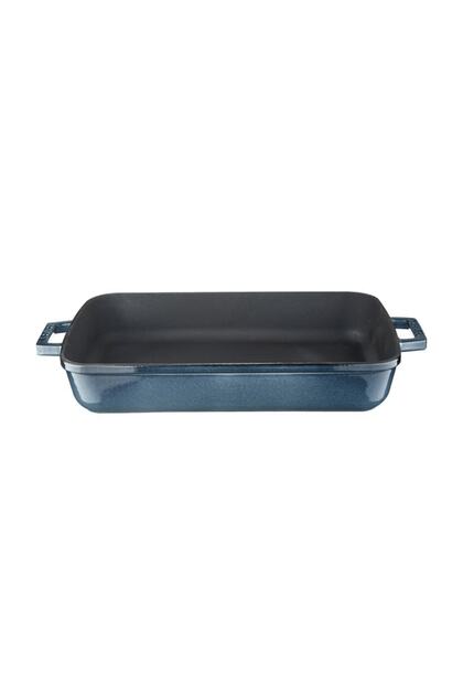 Cast Iron Rectangular Baking Tray 26x40 Cm Majolik Gray