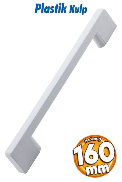 (SERT PLASTİK) Köprü 160 Mm Beyaz Mobilya Mutfak Çekmece Dolabı Dolap Kapak Kulbu Kulpu Kulpları